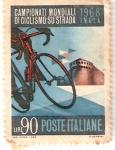 Stamps : Europe : Italy :  CAMPIONATI MONDIALI DI CICLISMO SU STRADA 1968