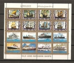 Stamps United Arab Emirates -  Hojita Tamaño 10x8,3cms.