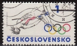 Stamps : Europe : Czechoslovakia :  CHECOSLOVAQUIA 1984 Scott 2527 Sello Nuevo Juegos Olimpicos Salto de Altura Matasello de favor Preob
