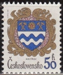 Stamps : Europe : Czechoslovakia :  CHECOSLOVAQUIA 1985 Scott 2543 Sello Nuevo Escudo de Armas Ciudades Havirov Ceskolovensko Czechoslov