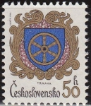 Stamps : Europe : Czechoslovakia :  CHECOSLOVAQUIA 1985 Scott 2544 Sello Nuevo Escudo de Armas Ciudades Trnava Ceskolovensko Czechoslova