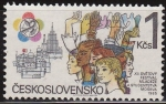 Sellos de Europa - Checoslovaquia -  CHECOSLOVAQUIA 1985 Scott 2568 Sello Nuevo Festival mundial de la juventud Kremlin Moscu Ceskolovens