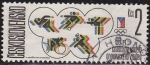 Stamps : Europe : Czechoslovakia :  CHECOSLOVAQUIA 1986 Scott 2606 Sello Aniversario Comité Olimpico Internacional usado Ceskolovensko 