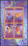 Stamps : Africa : Republic_of_the_Congo :  Congo 2009 Sello HB Disney Rey León Goofy Matasello de favor Preobliterado