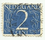 Stamps Netherlands -  Serie Numeros 1946 2 cent