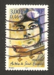 Stamps France -  centº del nacimiento de antoine de saint exupery