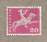 Stamps Switzerland -  Mensajero Friburgo