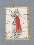 Stamps : Europe : Greece :  Trajes tipicos