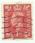 Sellos del Mundo : Europa : Reino_Unido : George VI 1941 1d