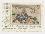 Stamps Argentina -  Navidad 1986
