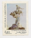 Stamps Argentina -  Lola Mora