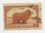 Stamps Argentina -  Oveja merino (Lana