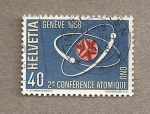 Stamps Switzerland -  2ª Conferencia Atómica de la ONU