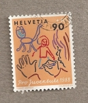 Stamps Switzerland -  Pro Juventute 1988