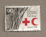 Stamps Switzerland -  XXV Conf. Cruz roja Ginebra