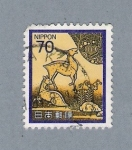 Stamps : Asia : Japan :  Ciervos (repetido)