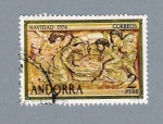 Stamps Andorra -  Navidad 1974