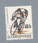 Stamps Czechoslovakia -  Ciclista