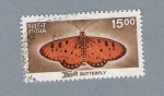 Stamps : Asia : India :  Mariposa