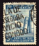 Stamps : America : Argentina :  1a. feria argentina del libro