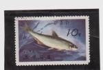 Stamps Asia - North Korea -  Fauna acuatica