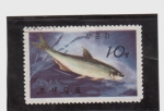 Stamps North Korea -  Fauna acuatica