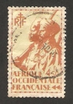 Stamps Africa - Senegal -  África occidental francesa, fusilero senegales