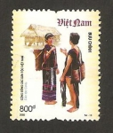 Stamps : Asia : Vietnam :  traje típico de co-tu
