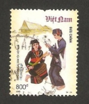 Sellos de Asia - Vietnam -  traje típico de kha-mu