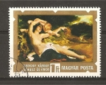 Stamps : Europe : Hungary :  Pintura de Brocky Karoly.