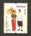 Stamps Asia - Vietnam -  traje tÃ­pico de khmer