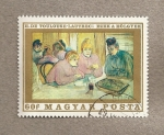 Stamps : Europe : Hungary :  Estas mujeres por Toulouse Lautrec