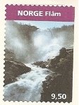 Stamps : Europe : Norway :  Catarata de Kjosfossen en Flam