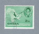 Stamps : Africa : Ghana :  Conmemoración Independencia