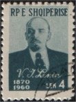 Stamps : Europe : Albania :  Efigie de Lenin