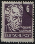 Stamps Germany -  Gerhart Hauptmann