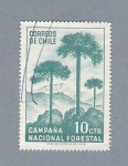 Stamps Chile -  Ccampaña Nacional Forestal (repetido)