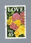 Stamps United States -  Rosas (repetido)