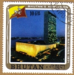 Stamps Bhutan -  Admision Naciones Unidas