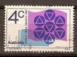Stamps : Oceania : Australia :  YWCA  EMBLEMA  Y  BANDERA