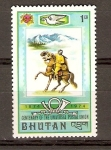 Stamps : Asia : Bhutan :  CENTENARIO  DE  LA  U.P.U.