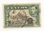 Stamps Sri Lanka -  George VI (Adams Plak)