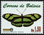 Stamps Bolivia -  Serie - mariposas