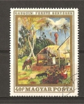 Stamps : Europe : Hungary :  Pinturas de Artistas Franceses / Museo de Budapest.