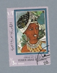 Stamps : Asia : Yemen :  Artististas de la India