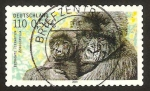Stamps Germany -  2036 - animal en vías de desaparición, gorila de montaña