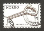 Sellos de Europa - Noruega -  instrumento musical folklorico, la guimbarde