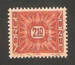Stamps Norway -  adorno, el sol