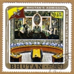 Stamps Bhutan -  Admision Naciones Unidas