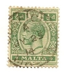 Stamps Malta -  King George V
